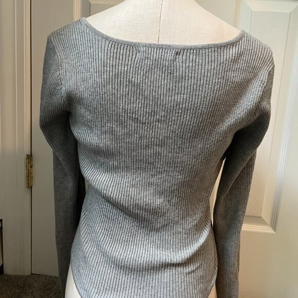 NWOT Ribbed Long Sleeve Bodysuit - Picture 4 of 5